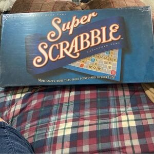 Hasbro Super Scrabble Game - Blue and Red